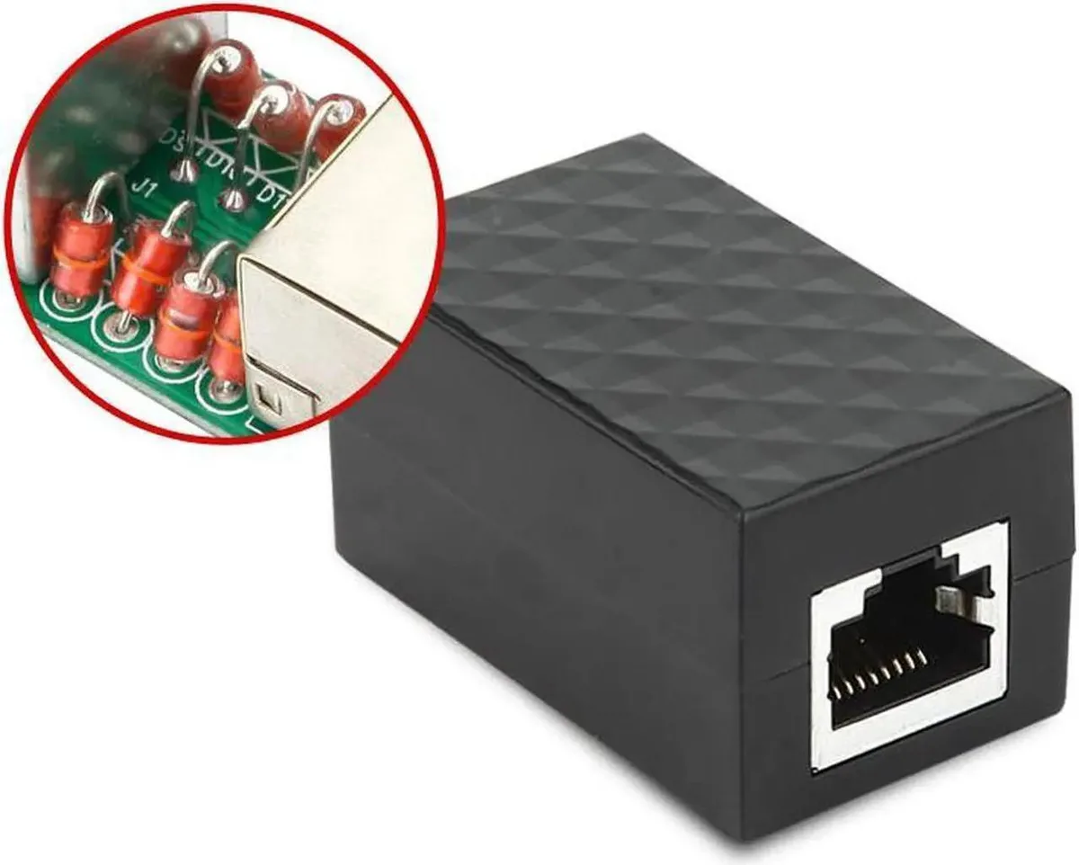 Vszerda Vszerda RJ45 Shielded Coupler Extender 10 Gigabit 8 Tube — product photo