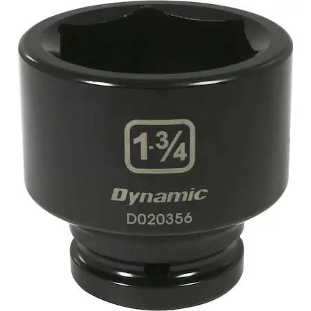 3/4 inch drive standard socket with black phosphate finish