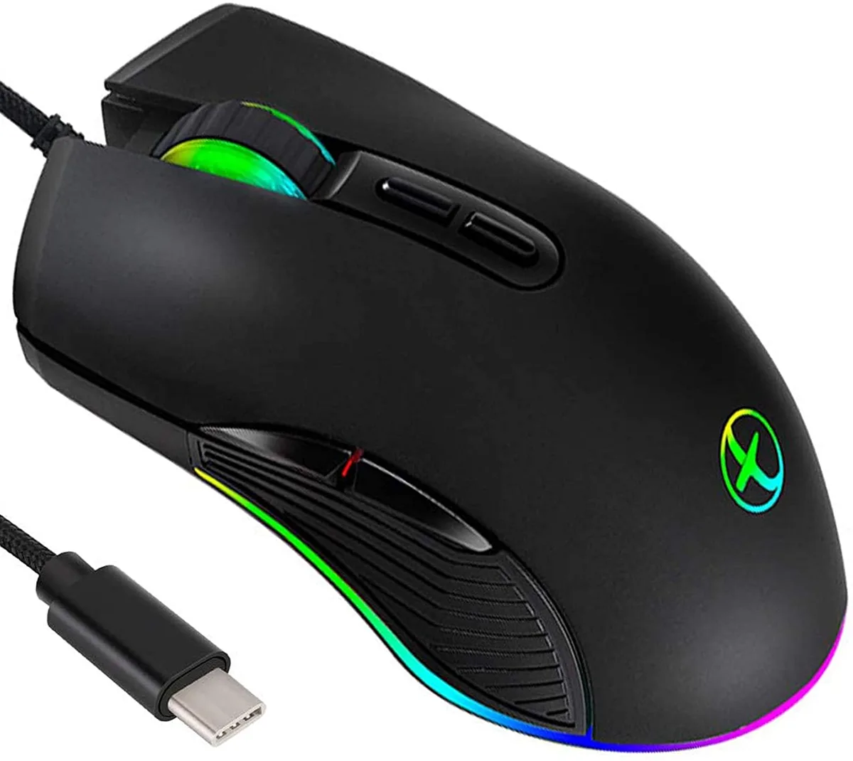 SMA SMA Wired Gaming Mouse USB-C 3200 DPI 7 Buttons Black — product photo