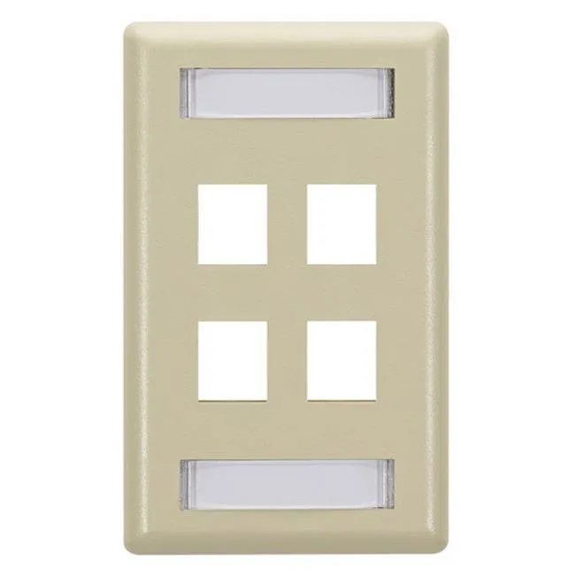 Black Box Corporation Black Box Corporation WPT472 4 Socket Network Faceplate — product photo