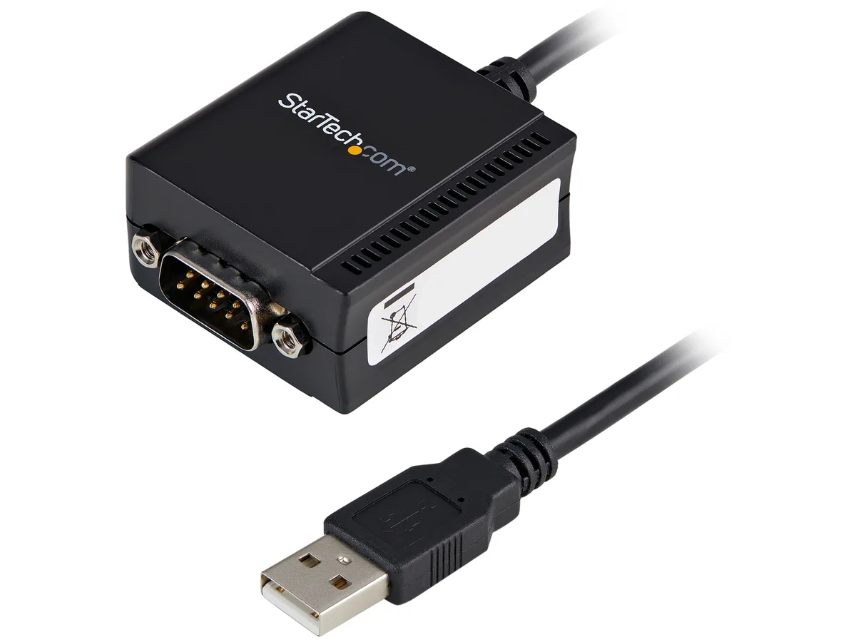 STARTECH STARTECH ICUSB2321F USB to RS232 serial cable 6 ft DB9 male to USB A male 115.2Kbps — product photo