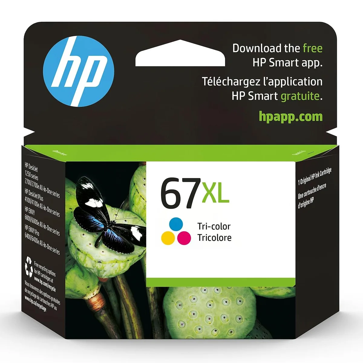 HP HP 67XL High Yield Tri-color Ink Cartridge 3YM58AN#140 ~200 pages — product photo