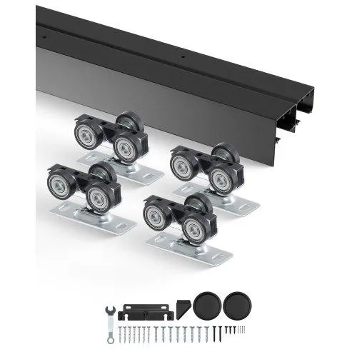 VEVOR VEVOR 4 ft Bypass Sliding Door Hardware Kit 150 lbs — product photo
