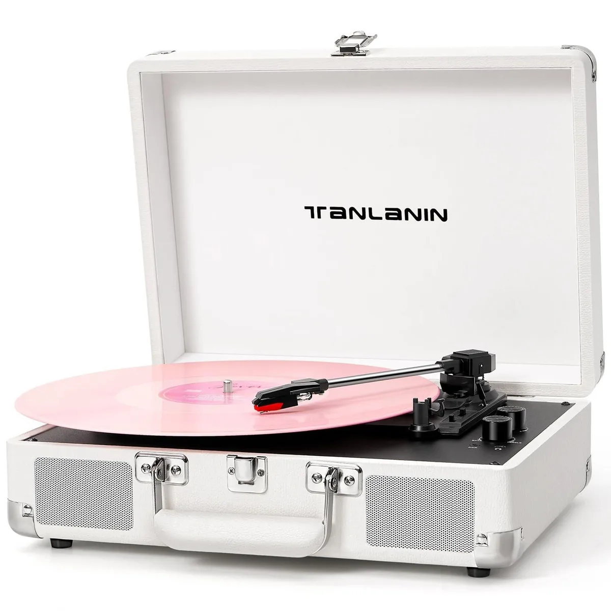 Bolton Technical Bolton Technical 2 in 1 Accessory Record Player 3-Speed Belt Drive White — product photo