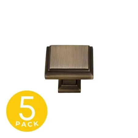 Sapphire Tech Sapphire Tech SP-1071-K-MAB-5 Accent Series Cabinet Knob 1.25 in Medium Aged Bronze 5 Pack — product photo