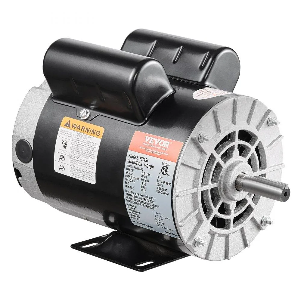 VEVOR VEVOR 5HP SPL 230V 17.6A 56 Frame 3450RPM 5/8" Shaft Air Compressor Motor — product photo