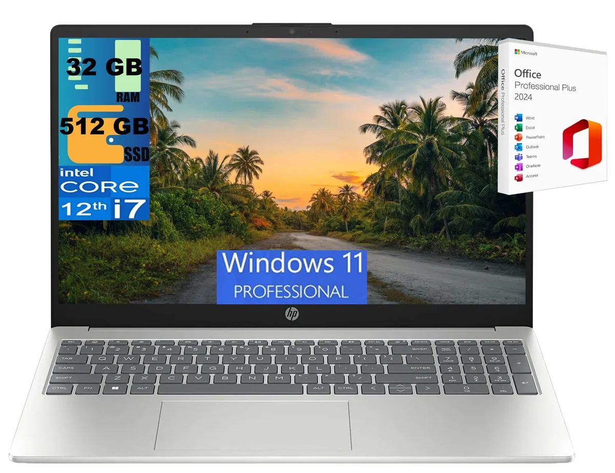 HP HP 15 laptop i7-1255U 10-core 32GB 512GB SSD — product photo