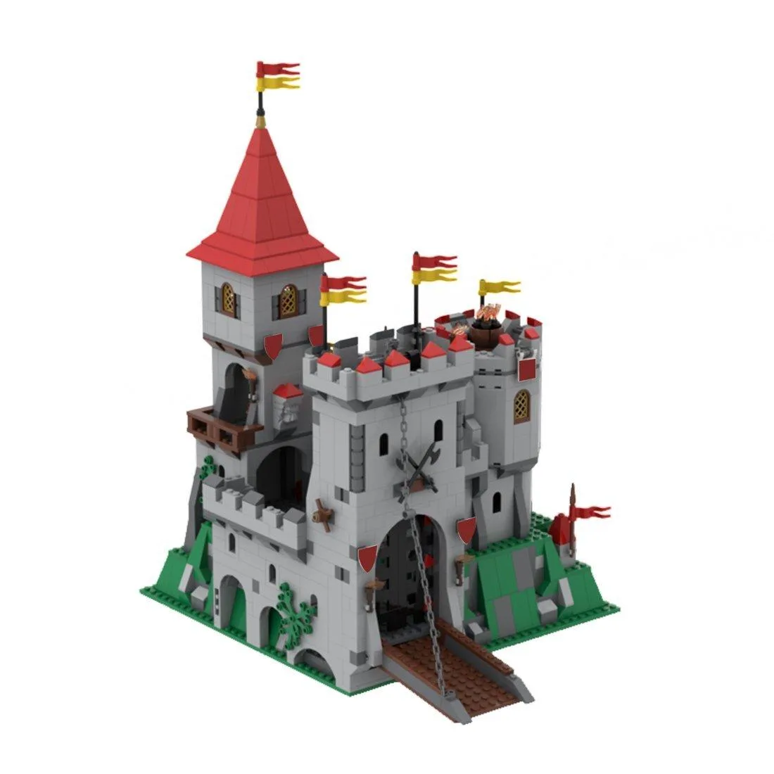 ZITIANYOUBUILD ZITIANYOUBUILD MOC-102994 Medieval Castle 1000+ Parts Educational Building Set — product photo
