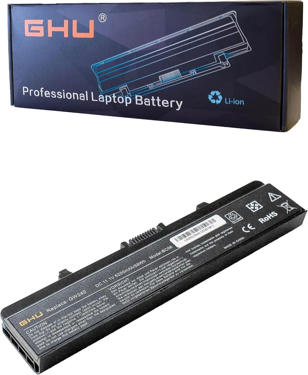 TAURKENAM TAURKENAM 58 Wh laptop battery 6-cell 5200 mAh Dell Inspiron 1525 1526 1545 — product photo