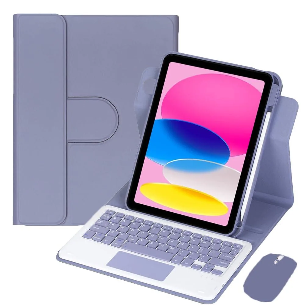 Timoom Timoom 360° Rotatable Keyboard Case with Trackpad 11" Lavender Gray — product photo