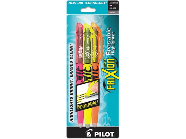 Pilot Pen Pilot Pen 46507 FriXion Lite Erasable Highlighter 3-Pack — product photo