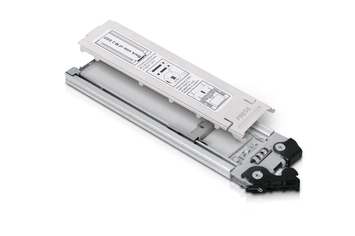 Metal drive bay adapter with circuit board and PCIe connector