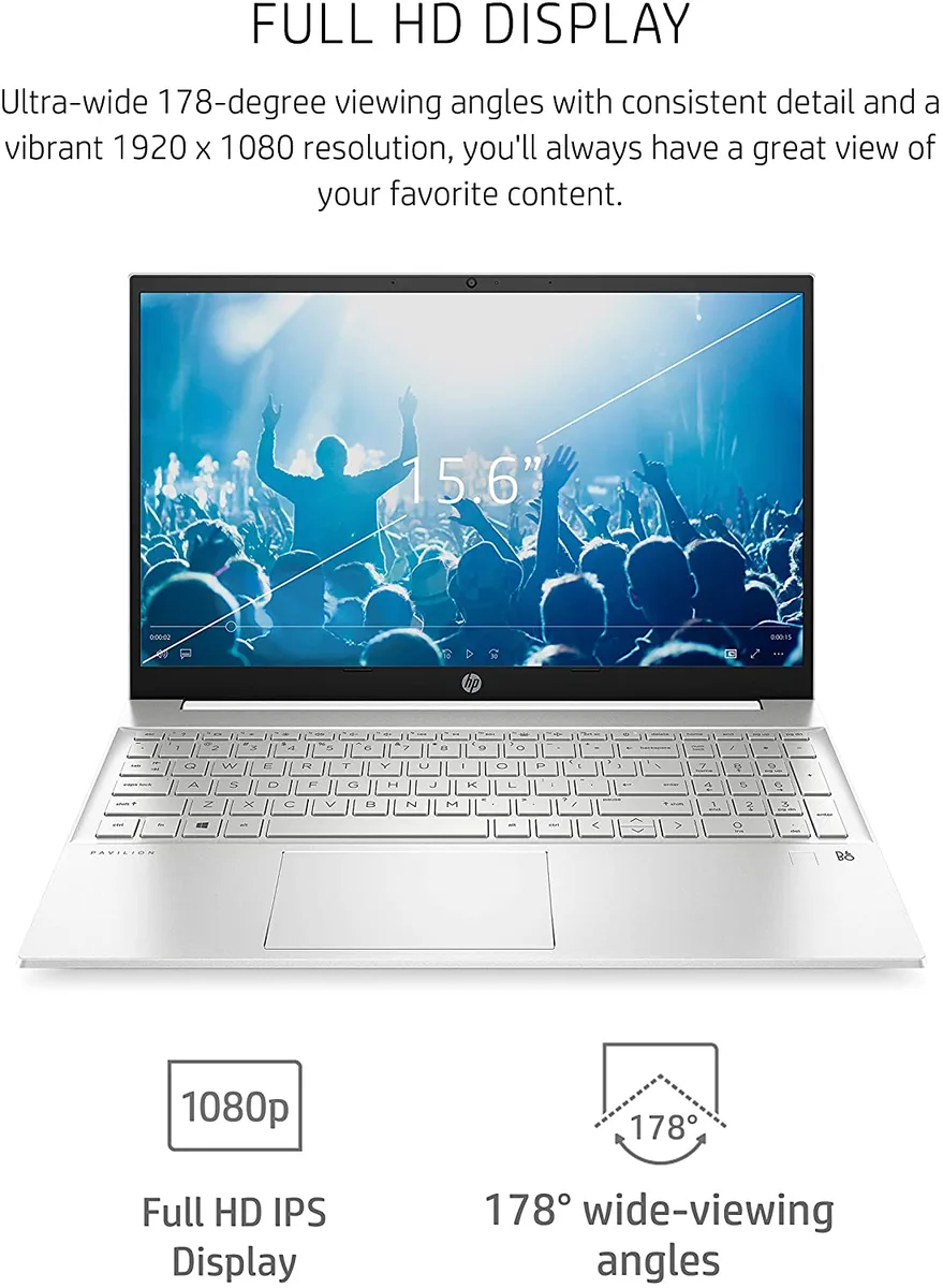 HP HP Pavilion 15-eg0021nr laptop 15.6" i7-1165G7 16 GB 512 GB — product photo