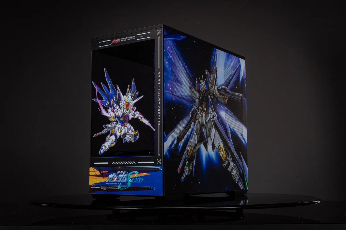 Corn Electronics Corn Electronics Bauhaus Micro-ATX ITX PC Case Freedom Gundam Edition — product photo