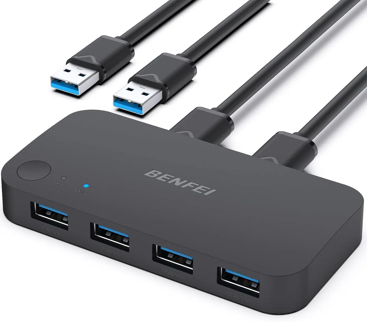 BFKK BFKK USB 3.0 KVM Switch 2 Computers 4 Ports — product photo