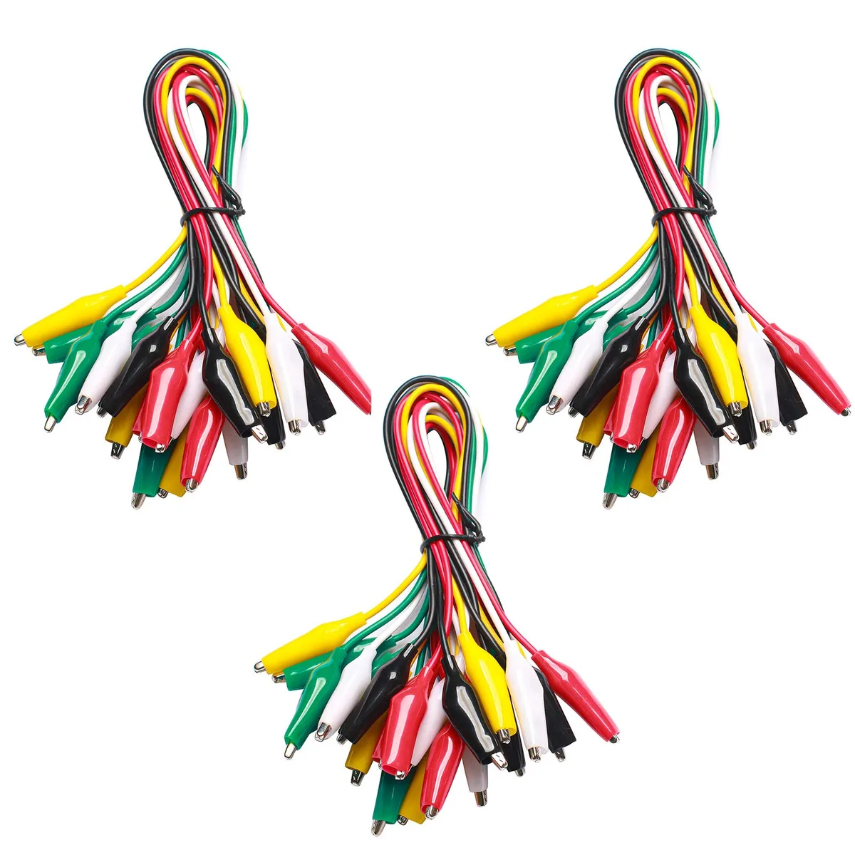 KEHIPI KEHIPI WG-026/3 30 test leads 5 colours 60 alligator clips 22 AWG 20.5 inch electrician tool — product photo