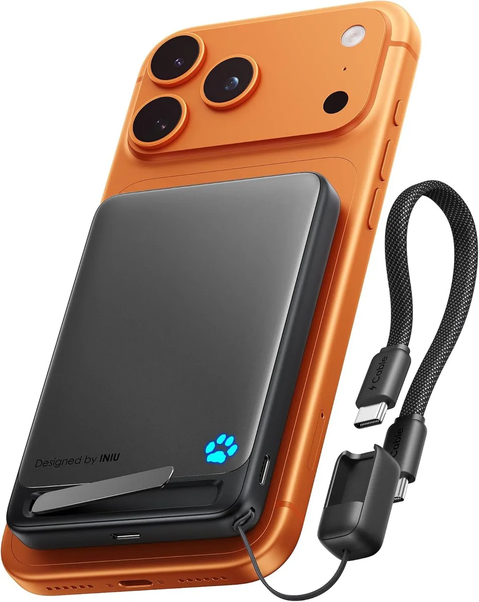 FLEANE FLEANE 15W Qi2 10000mAh Magnetic Power Bank with USB-C Cable &amp; Stand — product photo
