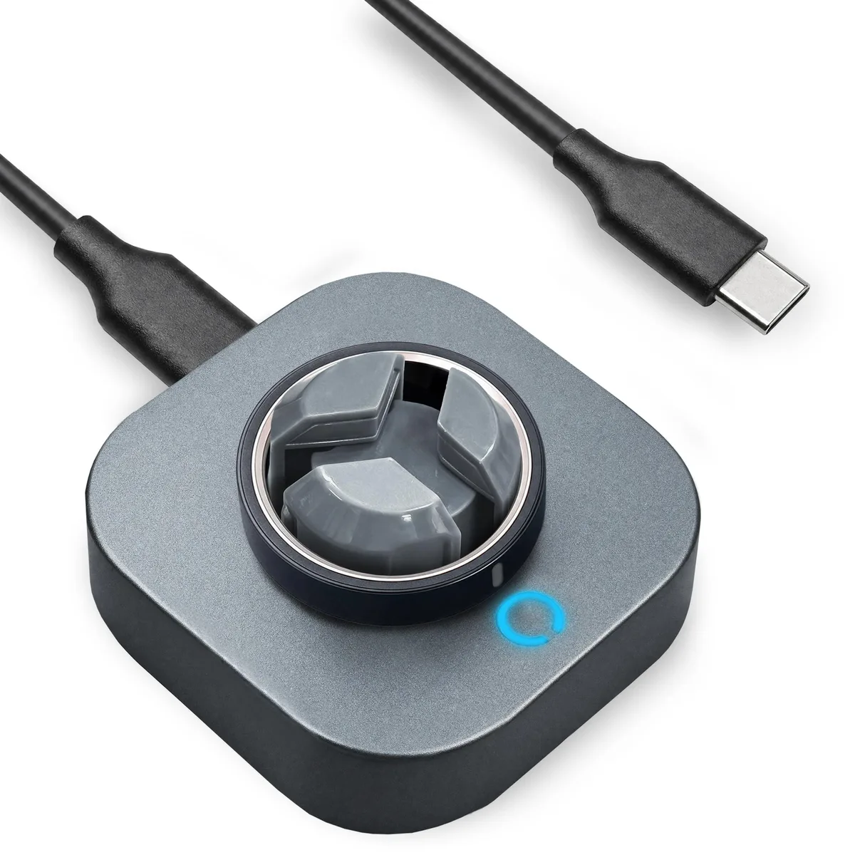  CXAKDBFA S16 USB-C Charger for Oura Ring Gen 4 Grey 90 degree — product photo