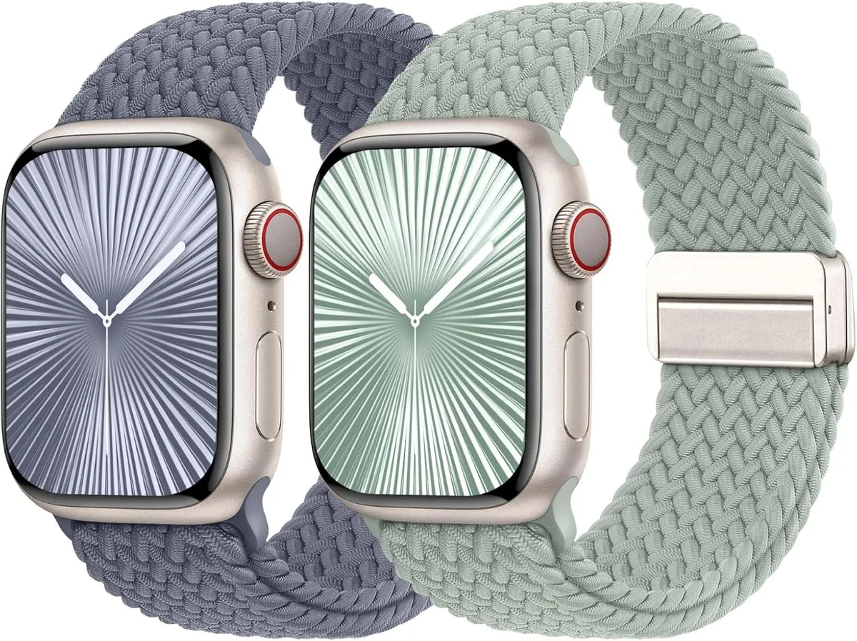 ETEIZU ETEIZU Braided Stretchy Bands Magnetic Clasp Watch Band 38mm 40mm 41mm 42mm 44mm 45mm 46mm 49mm — product photo
