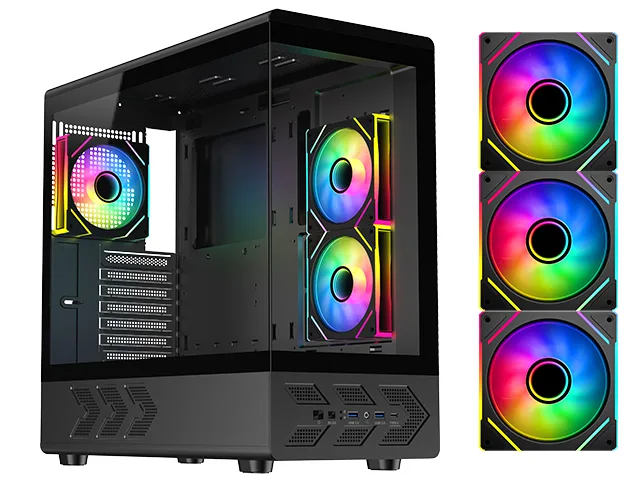 DIYPC DIYPC IDX1-BK-ARGB ATX Mid Tower PC Case — product photo