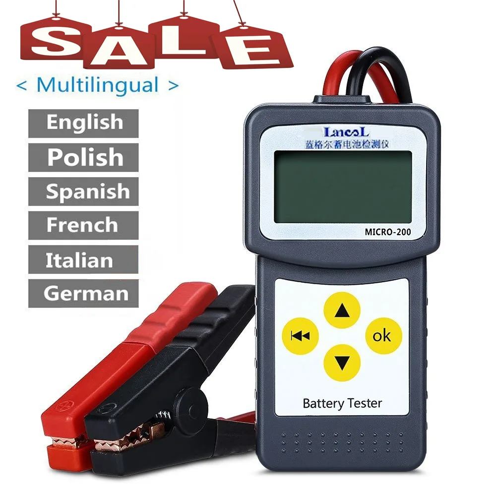 Lancol Lancol Micro-200 Battery Tester 12V 7V-16V CCA 100-2000 — product photo