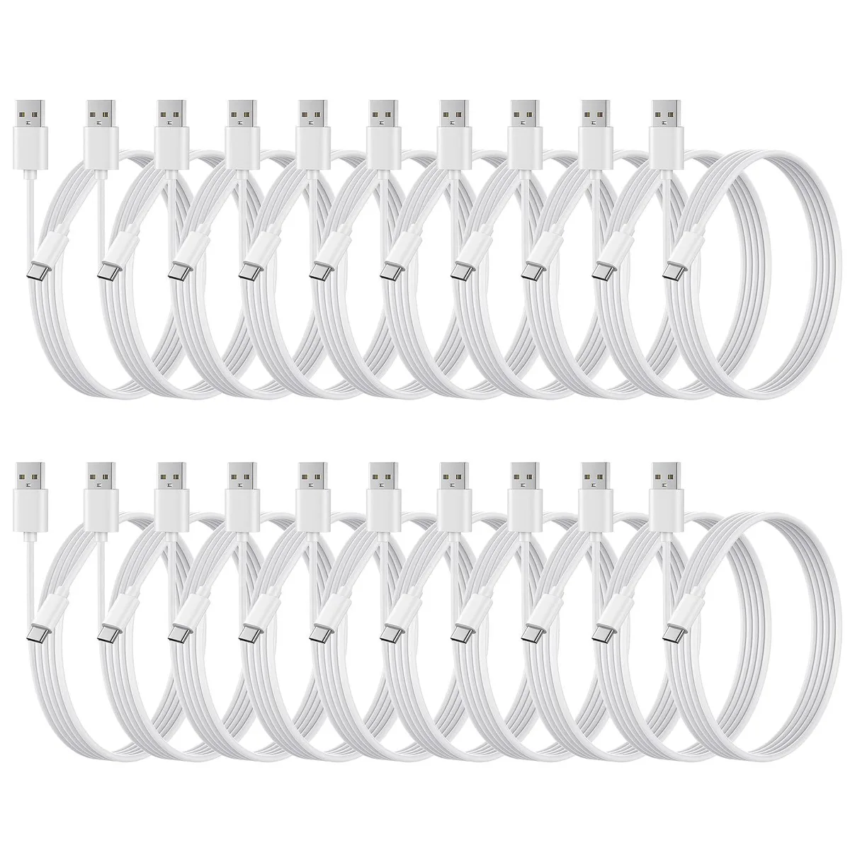 No Sew No Sew 20-Pack USB-C Charger Cable 3.3ft White — product photo