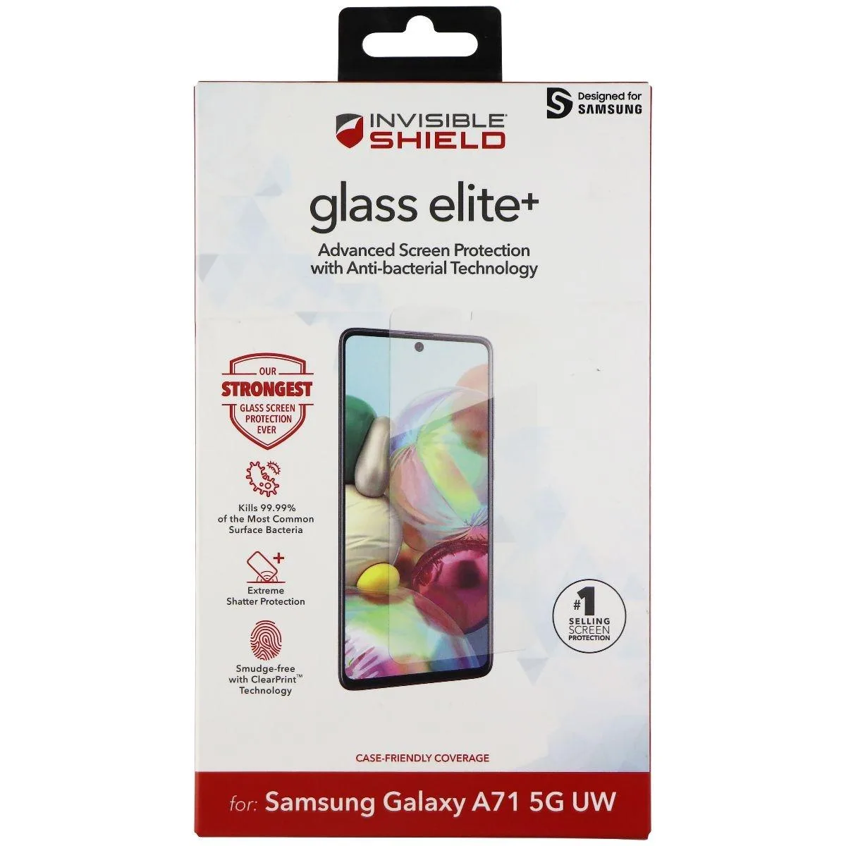 ZAGG ZAGG InvisibleShield Glass Elite+ screen protector for Samsung Galaxy A71 5G UW — product photo