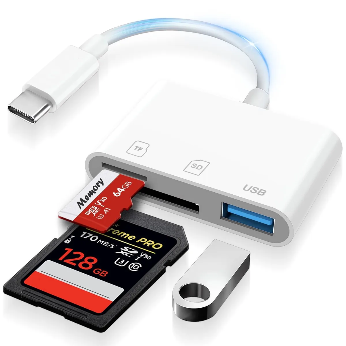  Denlane RFID SD Card Reader USB-C iPhone 15-17 2024 — product photo