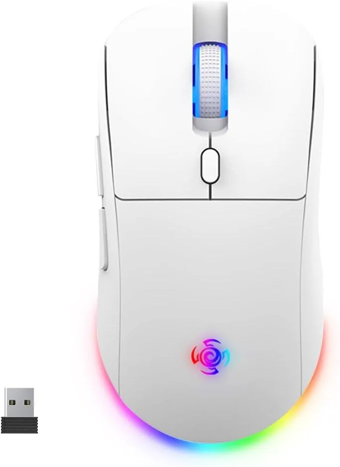 BFKK BFKK Wireless Gaming Mouse White 4800 DPI 3-Mode — product photo