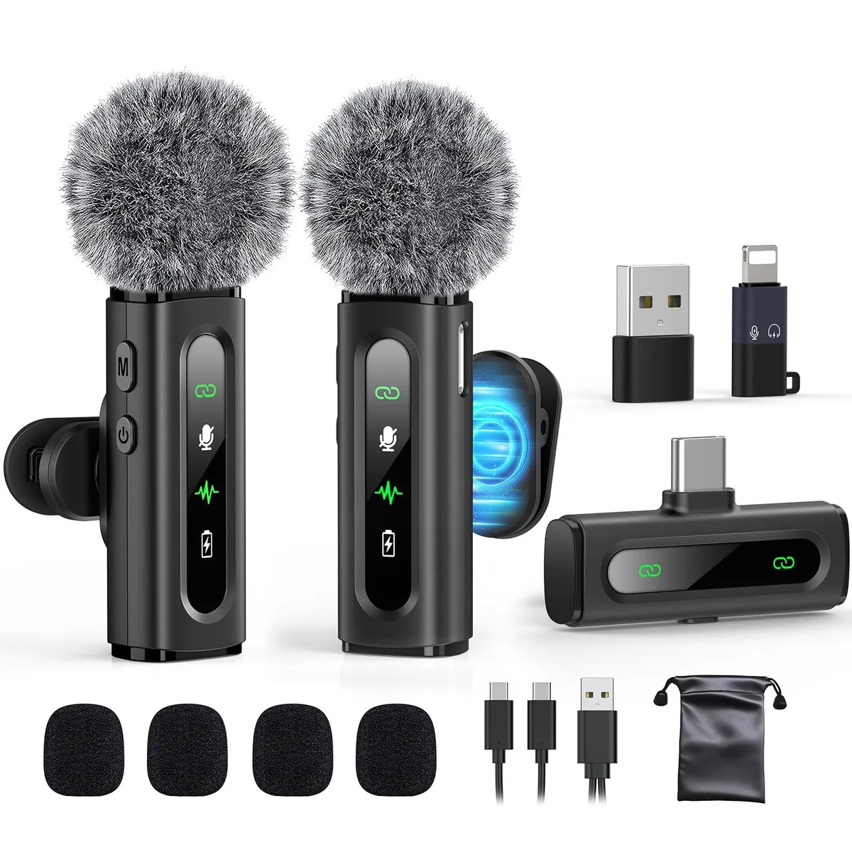  GoorDik J3C2 Wireless Lavalier Microphone — product photo