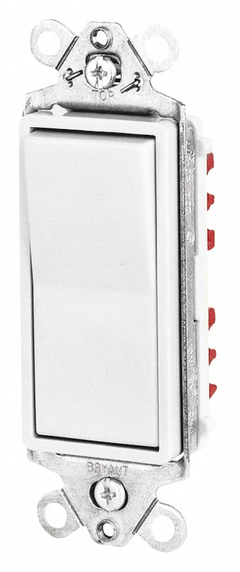 Bryant Bryant 9901W 20 A 120/277 V Rocker Wall Switch — product photo