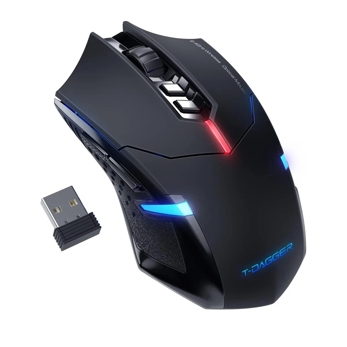  T-DAGGER 066 Gaming Mouse 16 Buttons 2.4GHz Bluetooth Black — product photo