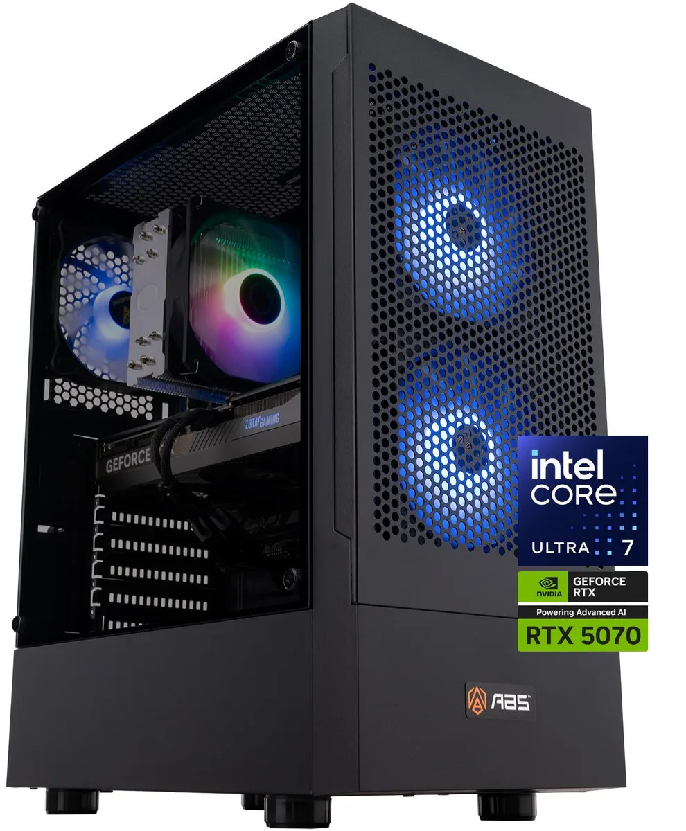 ABS ABS FA265KF5070 gaming PC Core Ultra 7 265KF RTX 5070 32GB 1TB — product photo