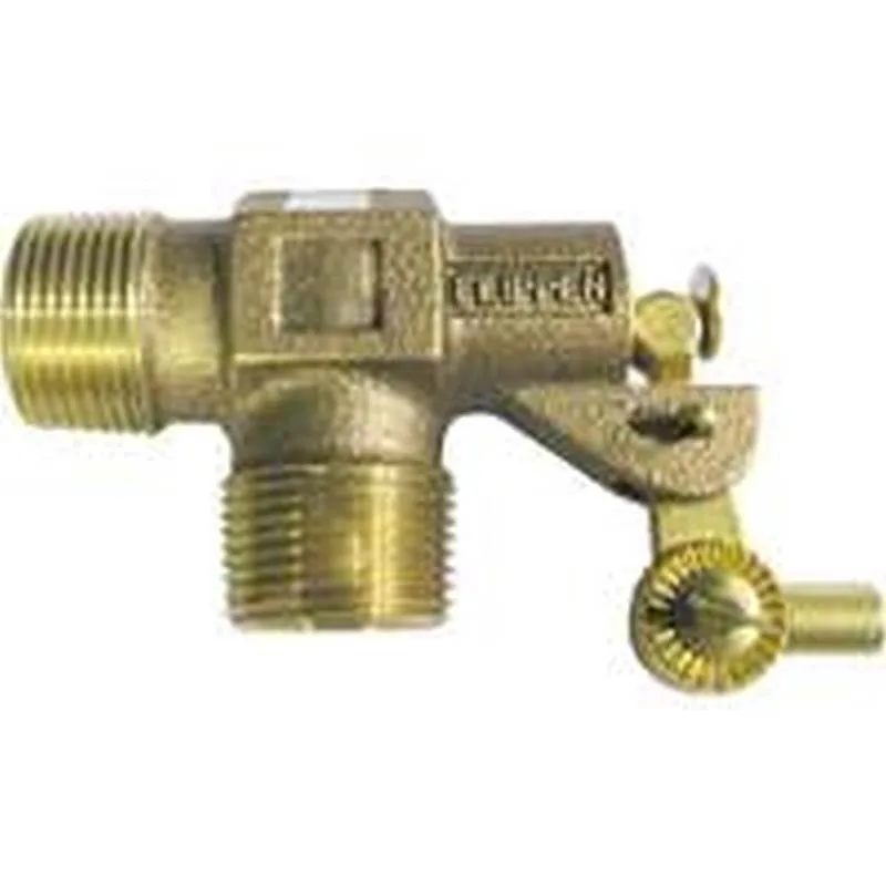Bronze float valve with transparent components, one-inch pipe mount