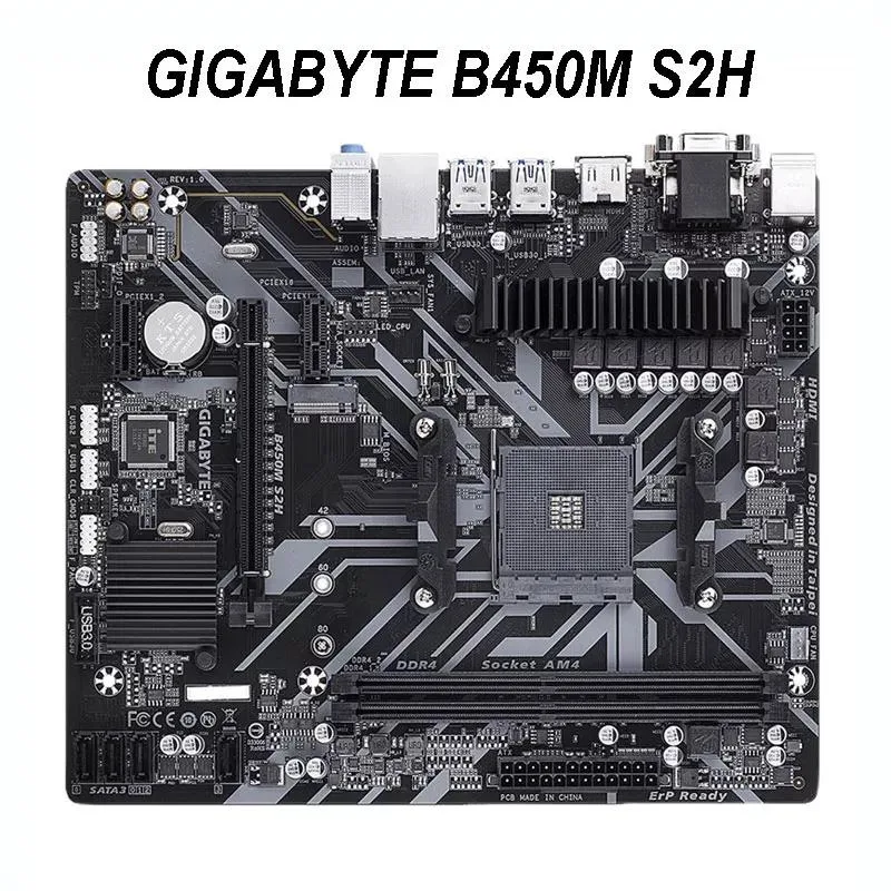 GIGABYTE GIGABYTE B450M S2H AMD motherboard — product photo