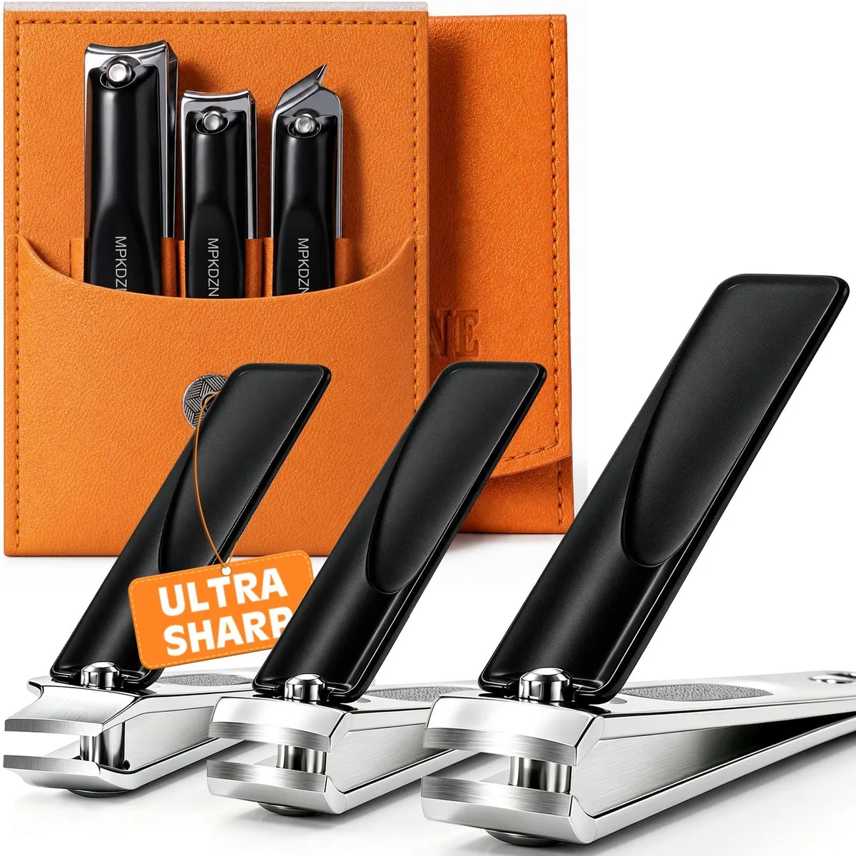 No Sew No Sew 51NAILCL-Y00 nail trimmer kit 8 count 15mm jaw 25° angled 60% less effort 360° rotatable head 0.095kg — product photo