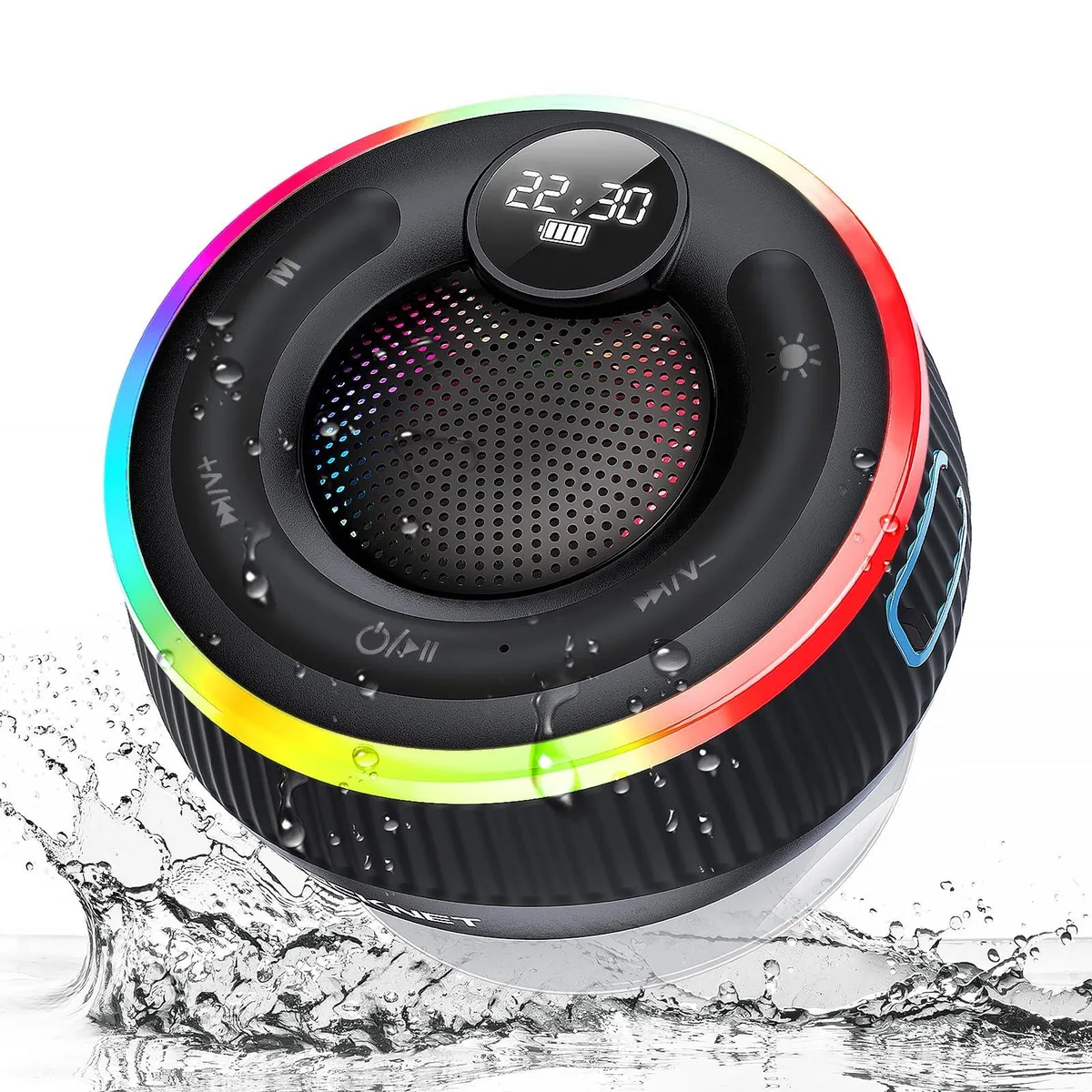  Tecknet TK-BS001 portable speaker Bluetooth 5.3 IPX7 RGB 10H black — product photo