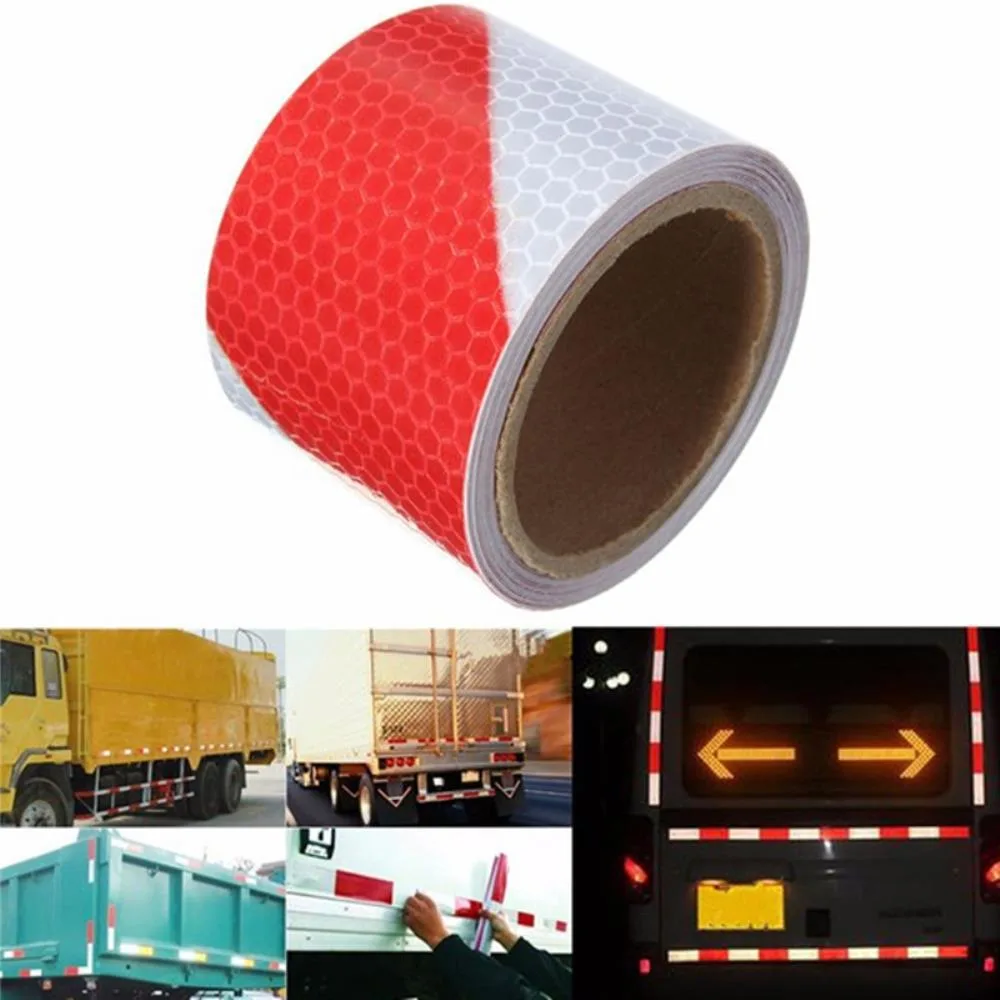 Ruth's sister Ruth's sister International Power Cord 2"x10' 3 Meters Red White Reflective Safety Tape — product photo