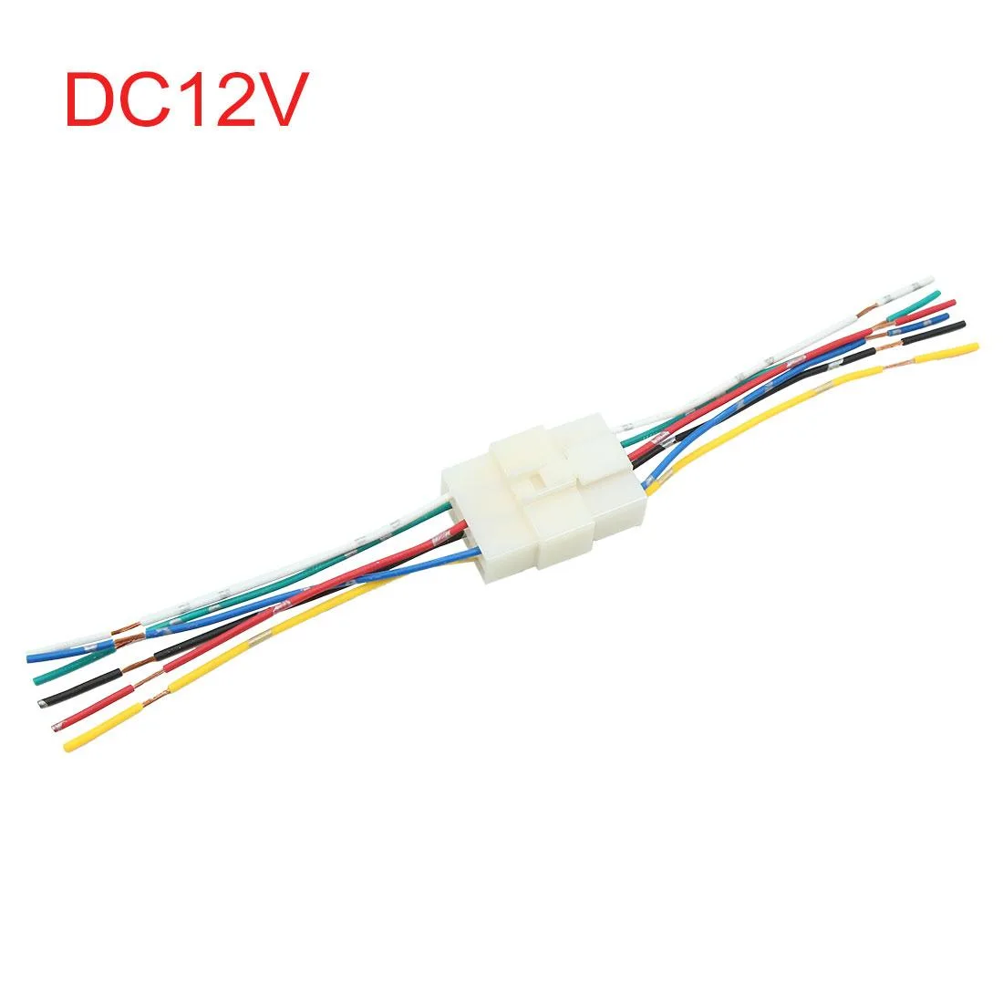 Unique-Bargains Unique-Bargains White 12V 6 Pin Male Female Waterproof Connector 107mm — product photo