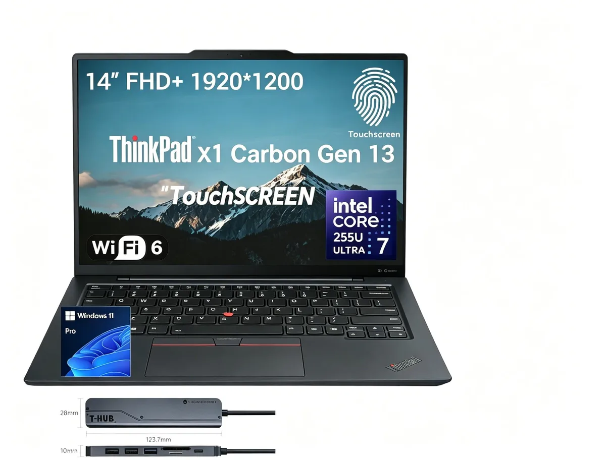 Lenovo Lenovo ThinkPad X1 Carbon 14.0" Touchscreen Core Ultra 7 255U 32GB 1TB laptop — product photo