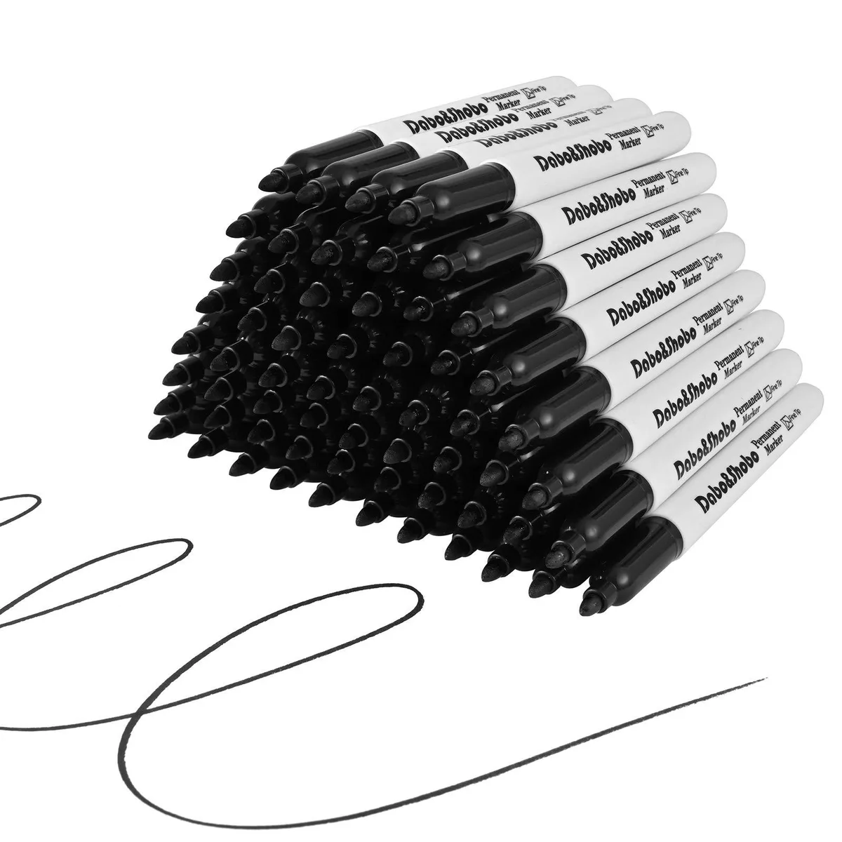  Dabo&amp;Shobo jhb-c-hei-60 60 Pack Permanent Markers Fine Point 0.5mm Black — product photo