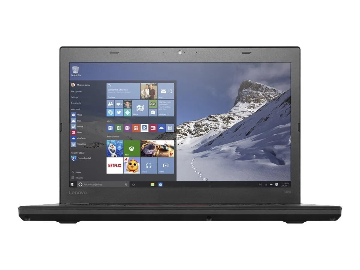 Lenovo Lenovo ThinkPad T460s 14" FHD i5-6200U 2.3GHz 8GB 192GB SSD laptop — product photo