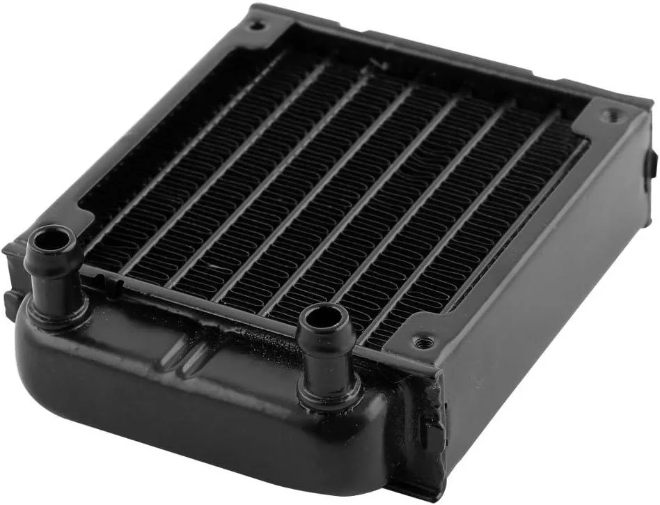 UXCell UXCell Aluminum 8-Pipe Water Cooling Radiator 80mm Black — product photo
