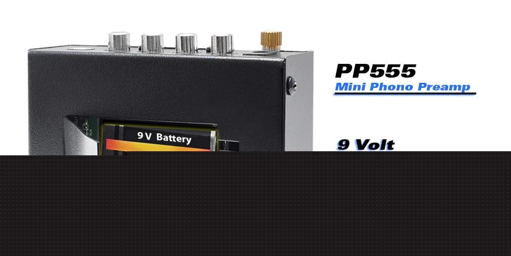 PYLE AUDIO PYLE AUDIO PP555 Phono Pre-Amplifier 9V Battery Compartment — product photo