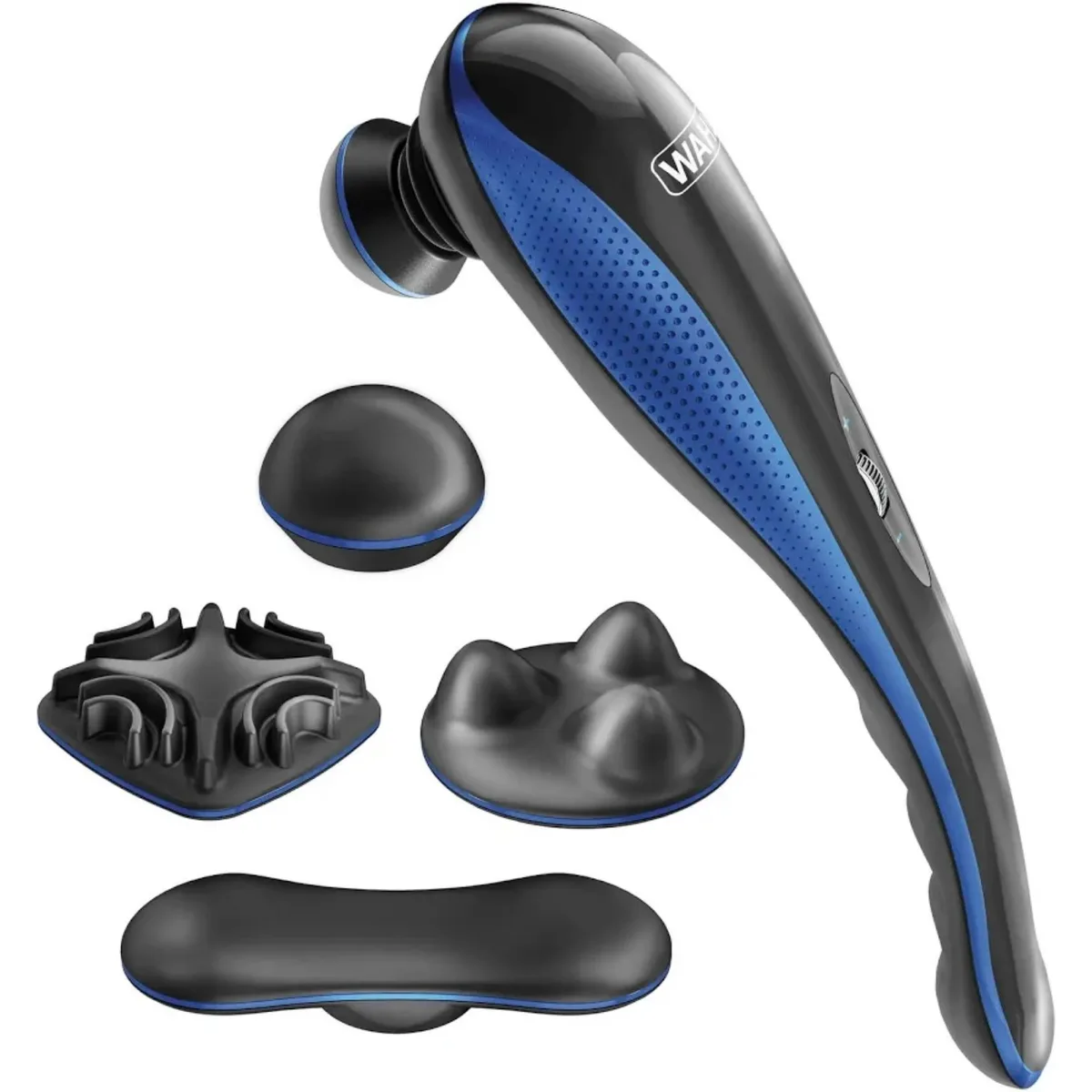 Wahl cordless percussion massager, model 4263-MI, white handheld device with textured grip