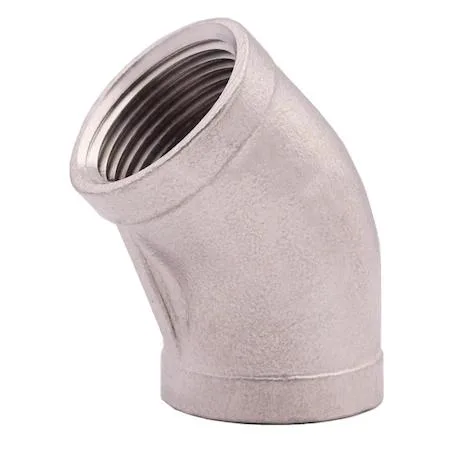Legend Valve Legend Valve 404-029 2-1/2 inch 45 degree 304 stainless steel elbow — product photo