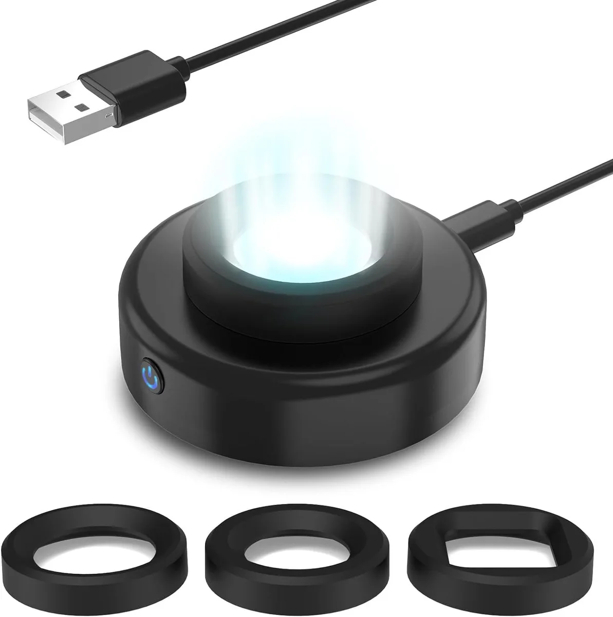 PISKEKAT PISKEKAT Solar Watch Charger Kit 8H Timer 22 LED UV Black — product photo