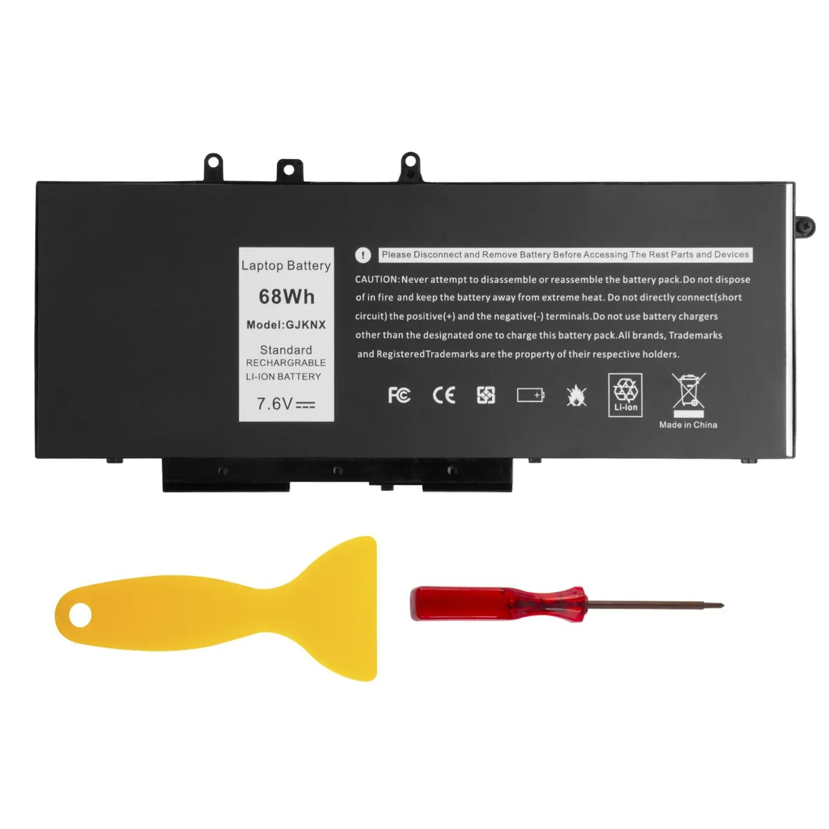  GJKNX 7.6V 68Wh Laptop Battery for Dell Latitude E5480 E5580 E5490 E5590 Precision 3520 3530 — product photo