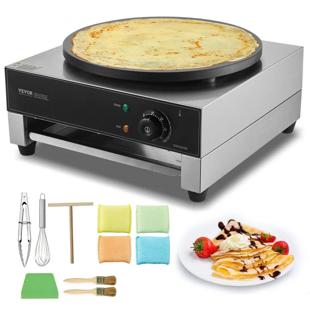 VEVOR VEVOR Electric Crepe Maker 16-Inch 1700W Stainless Steel Specialty Appliance — product photo