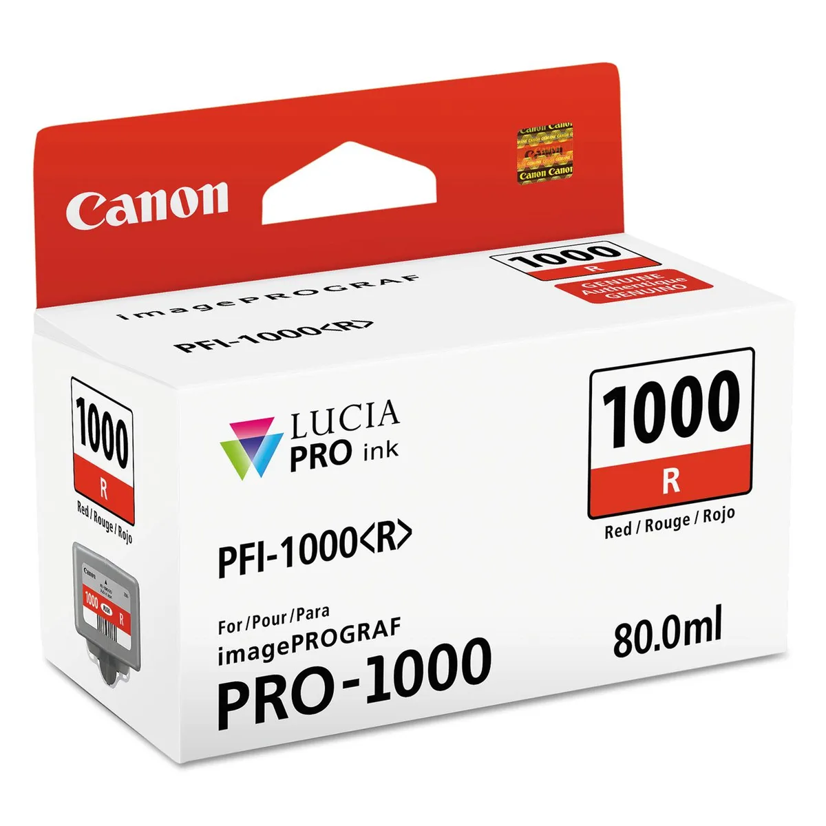 Canon Canon 0554C002 PFI-1000R Red Ink Cartridge 80ml — product photo